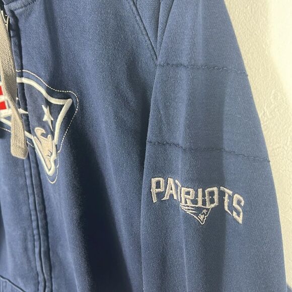 🔥🏈 NEW ENGLAND PATRIOTS NFL Full Zip Hoodie Sweatshirt Size Large - PERFECT - Picture 5 of 9